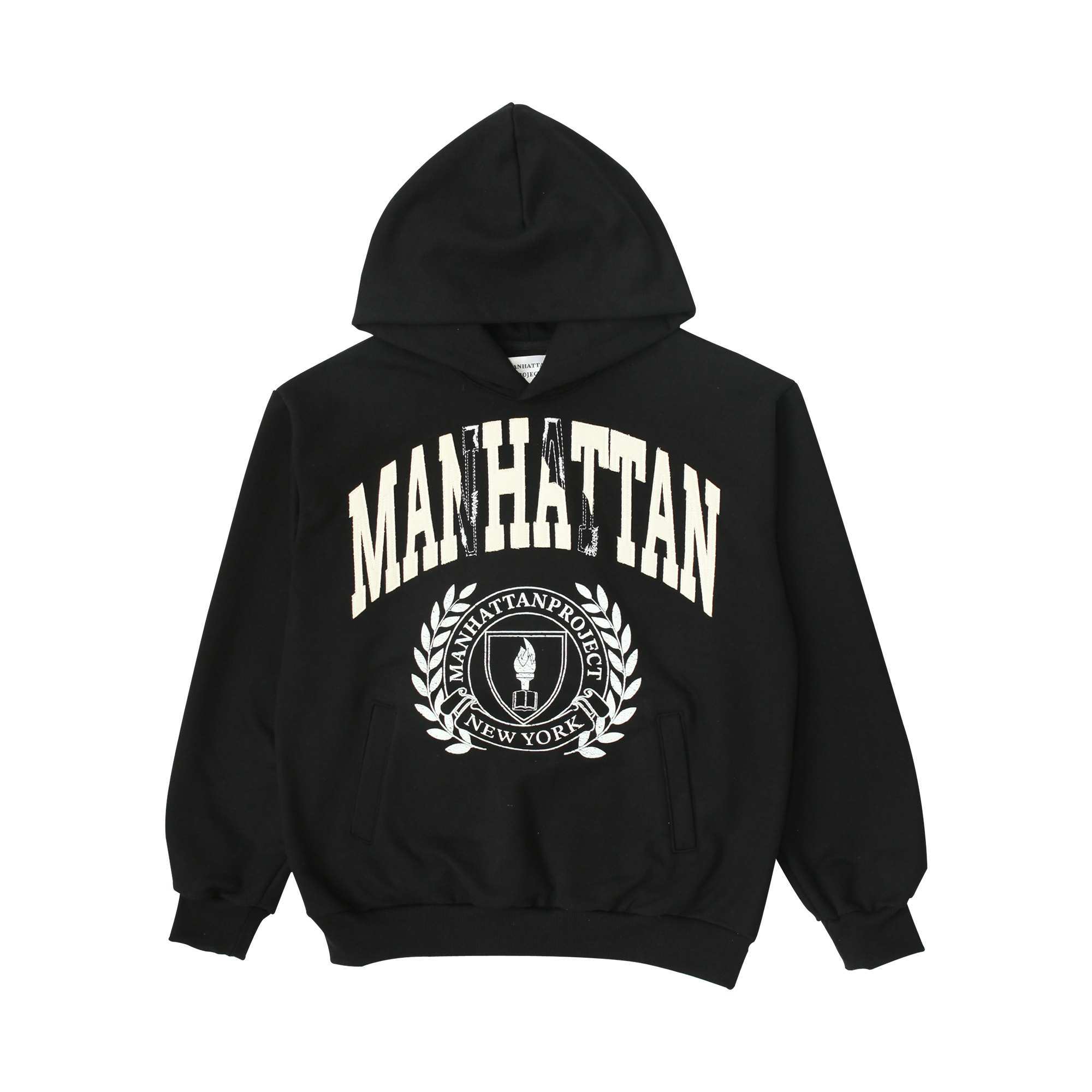 MANHATTAN NEWYORK UNIV. HOODIE BLACK OCO