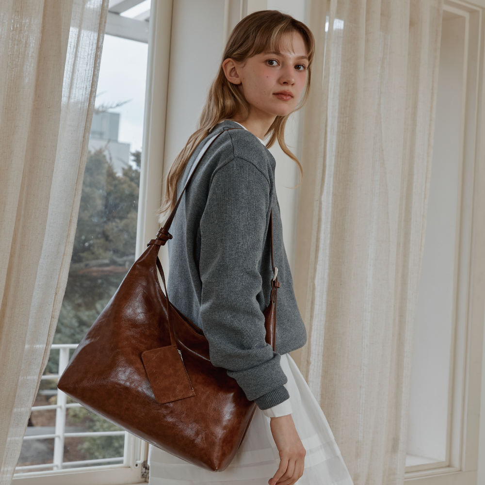 ANC CLASSIC HOBO BAG & CARD WALLET SET_BROWN - OCO, 브랜드