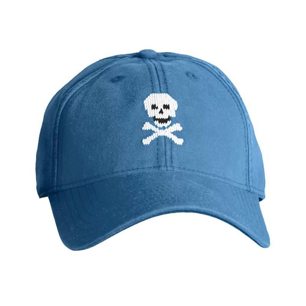 [Hardinglane]Adult`s Hats Skull nad Bones on caspian blue