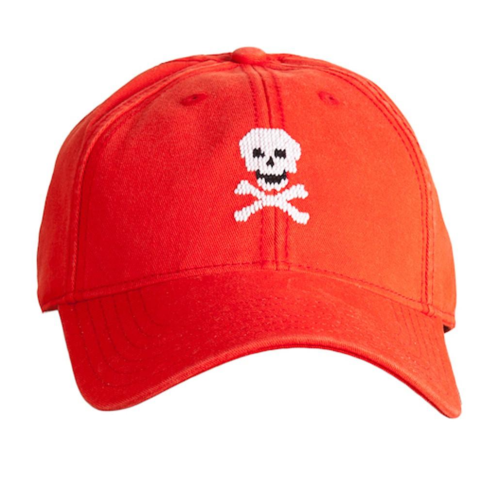 [Hardinglane]Adult`s Hats Skull and Bones on neon red