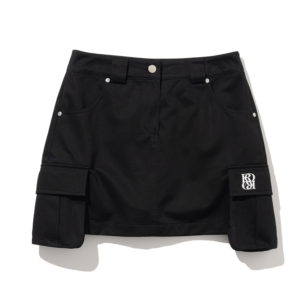 [유튜버Pick] Cargo Mini Skirt Pants [BLACK]